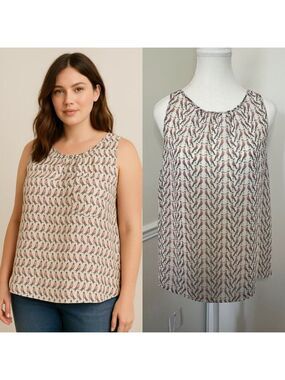 🐈Zara Bird Print Chiffon Blouse L
